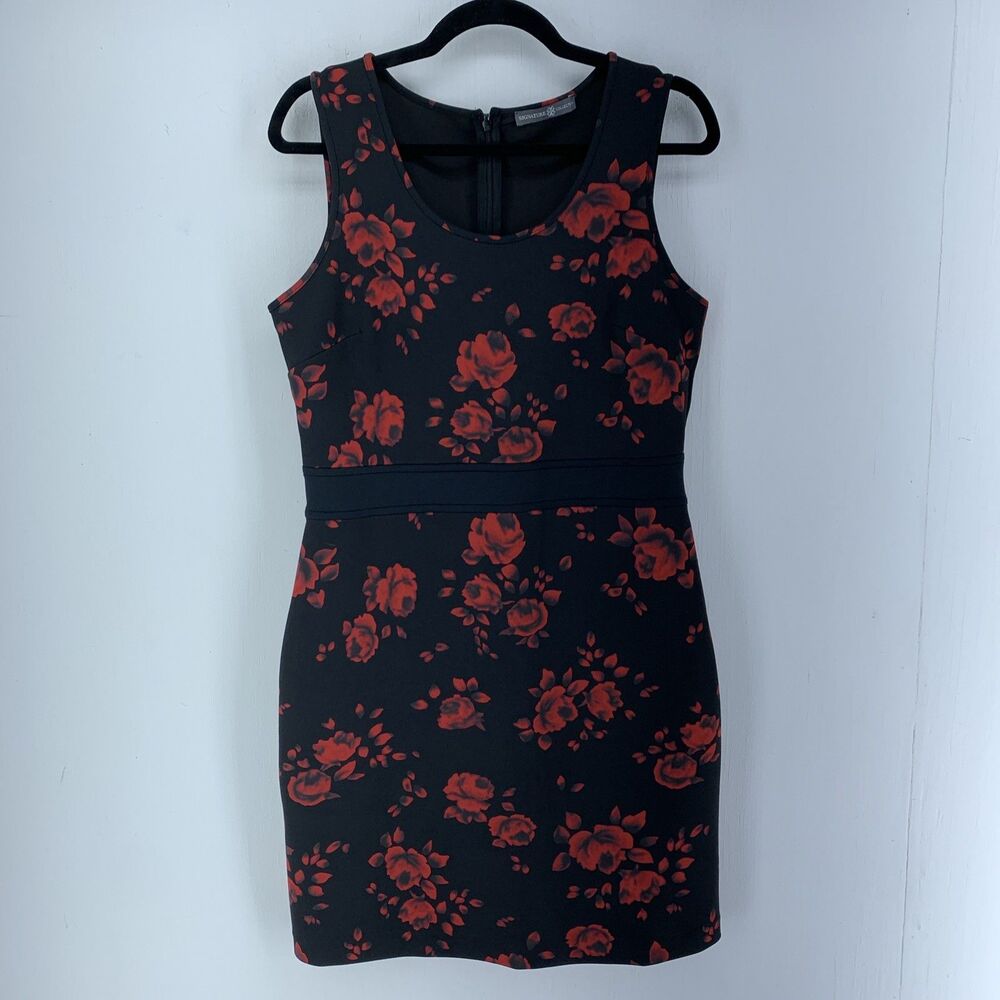 Signature Collection Womens Medium Dress Dark Cottage Goth Fairy Whimsigoth Rose